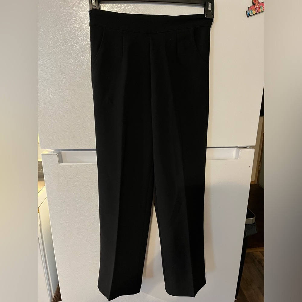 Patagonia Womens Black Slash Pocket Straight‎ Leg Dress Pants Crop Size S